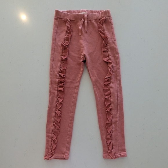 Zara | Pink Ruffle Kids Leggings - Picture 1 of 2